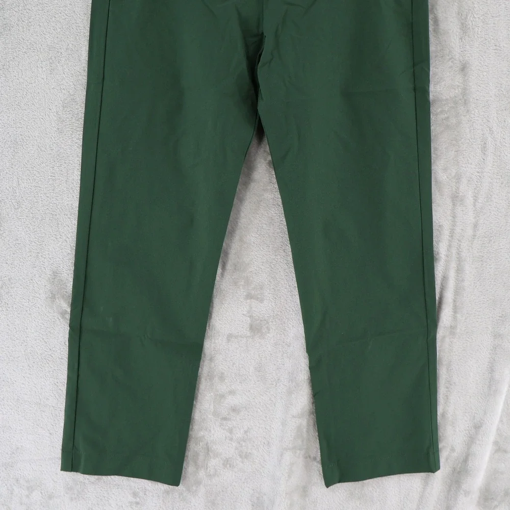 Crewcuts Slim Tech Chino Boy 7 Green Performance Adjustable Waist Preppy $70 NWT
